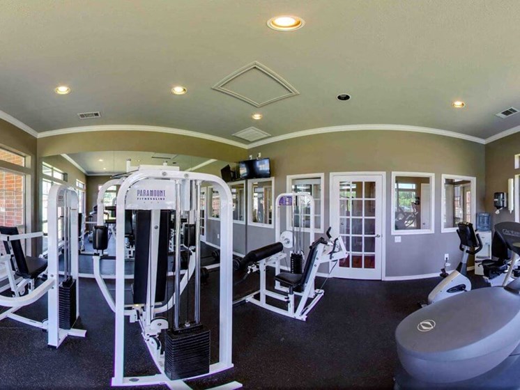 fitness center at Summer Brooks apartments